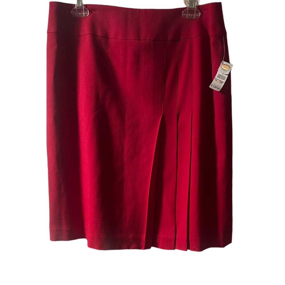 Vintage Talbots front pleated  stretch skirt  with invisible zipper size…